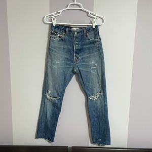 Levi’s RE/DONE high rise ankle crop jeans